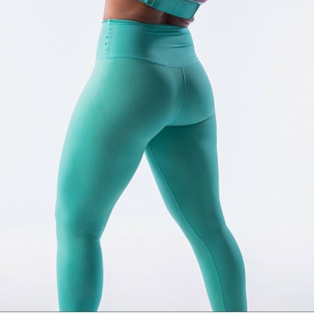 Shefit Boss Leggings Teal Athletic Tights- Size XS